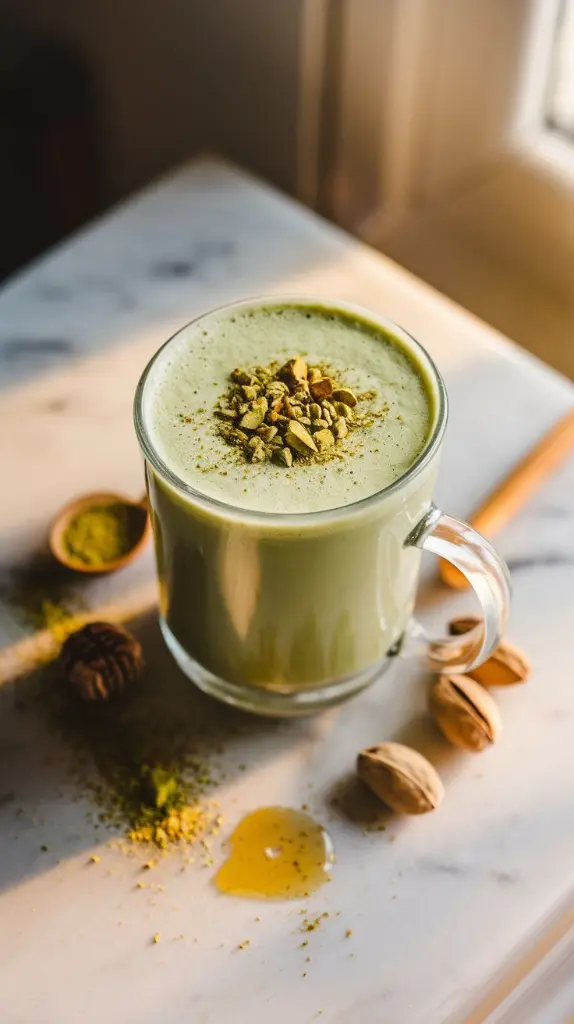 How To Make The Creamiest Pistachio Matcha Latte! ☕🥜.webp