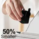 Black British standard charger and black C-C data cable set