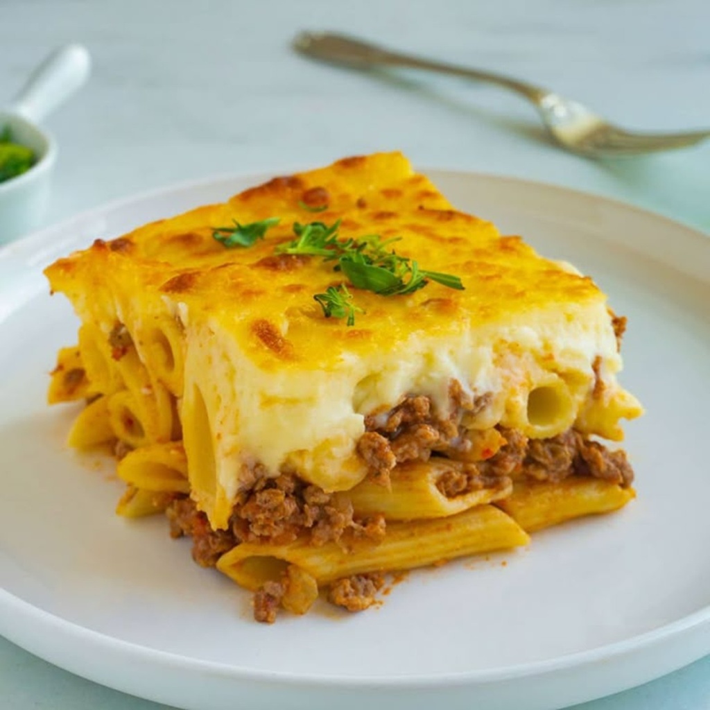 معكرونة لحم بالبشمل Béchamel Beef Pasta