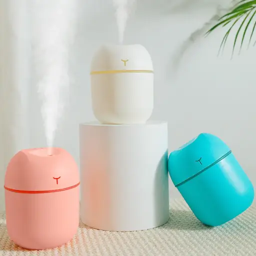Portable 220ml Mini USB Desktop Humidifier with Colorful Lights Ultrasonic Home Air Aromatherapy for Car and Household Use