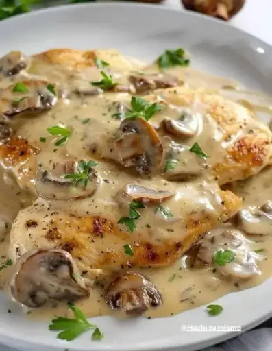 Mushroom Pasta Chicken باستا بالدجاج والفطر