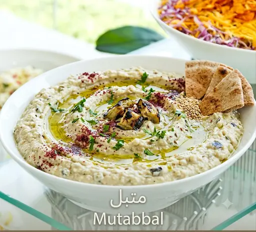Mutabbal or Hummus حمص بالطحينة او متبل