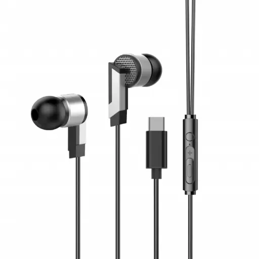 Black Type-C interface headphone cable