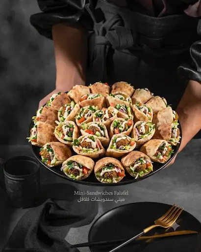 Falafel Sandwich or Club Sandwich, ساندويتش فلافل او كلوب ساندويتش