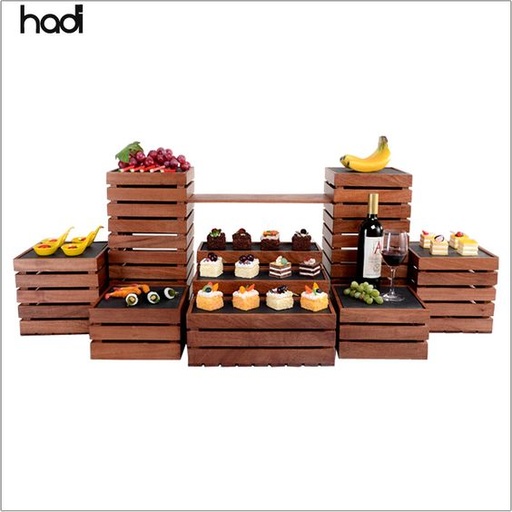 wood food stand