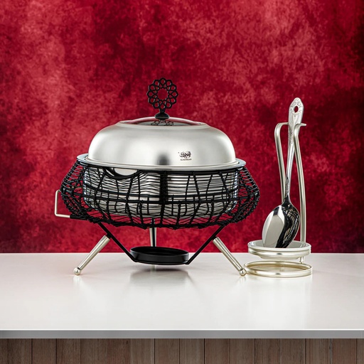 VIP Chafing Dish – Black and silver  – 2L